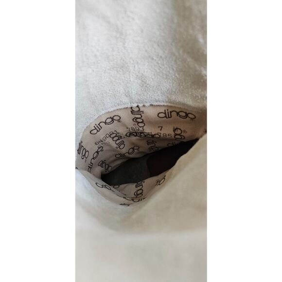 Vintage 80s Dingo Acme Women Boots 7M Ivory Leather Western Tassel Original Box - Picture 11 of 16